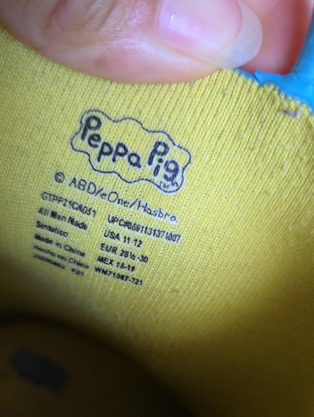 Toddler Girl Girls Girl's Blue Peppa Pig Rain Boots GUC - Picture 7 of 8